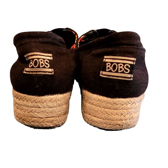 Skechers BOBS Women’s Urban Highlites Black Canvas Slip-On Platform – Size 8.5 - Picture 7 of 8